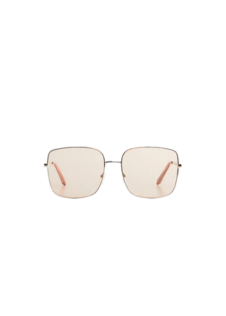 Square metallic frame sunglasses - Women | Mango USA