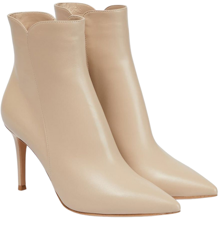 Gianvito Rossi - Levy 85 leather ankle boots