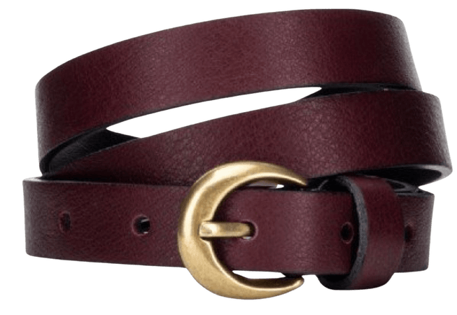 burgundy belt