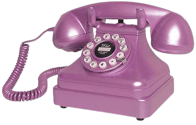 Purple Retro Telephone
