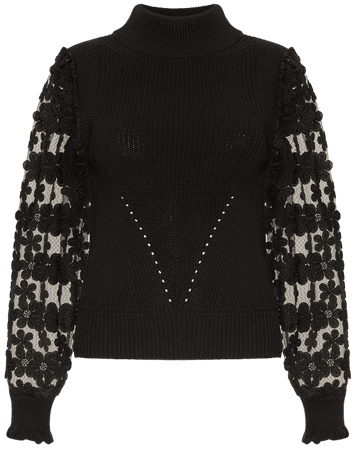Juri Mozart Mock Neck Sweater Black | French Connection US
