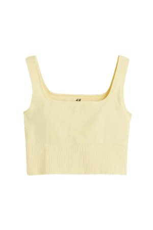 Seamless Sports Bralette - Light yellow - Ladies | H&M US