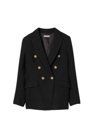 Bouclé Jacket - Black - Ladies | H&M US