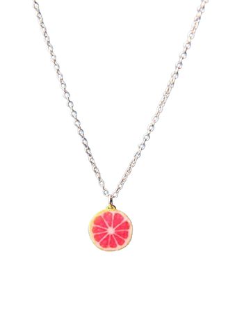 grapefruit necklace