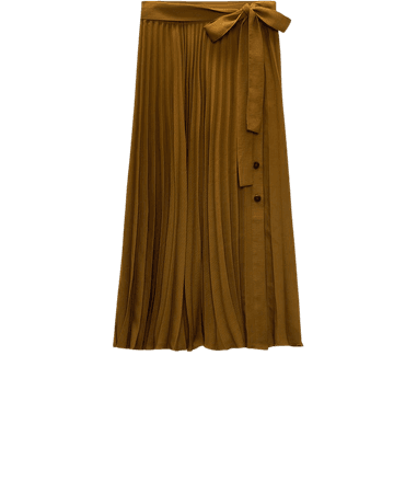 PLEATED BUTTONED SKIRT | ZARA United States