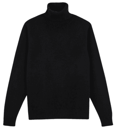 black cashmere Senga sweater