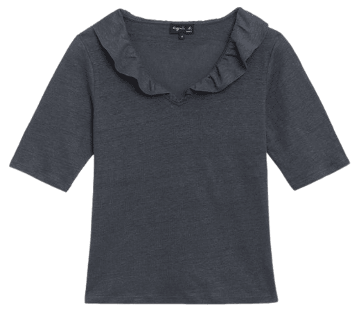 grey linen Tace t-shirt