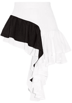 white black skirt