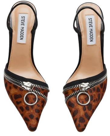 DIPPER Leopard Slingback Stiletto Heel | Women's Heels – Steve Madden