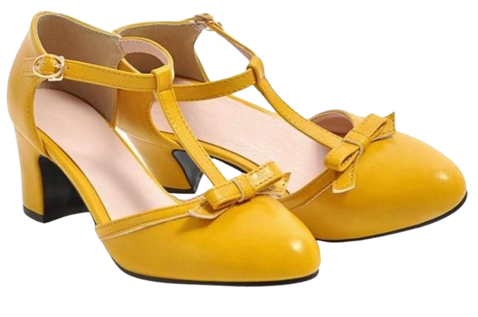 Yellow Mary Janes