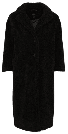 Longline Borg Cosy Coat | Karen Millen