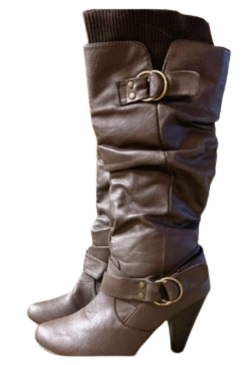slouchy brown boots