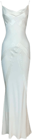 *clipped by @luci-her* S/S 1998 Christian Dior by John Galliano Ivory Satin Gown Dress For Sale at 1stDibs