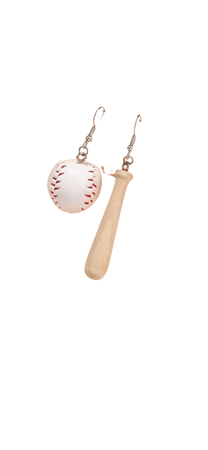 baseball earings