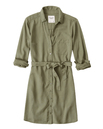 Women's Belted Shirt Dress | Women's New Arrivals | Abercrombie.com