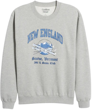 GOLDEN HOUR New England Graphic Sweatshirt | Nordstrom