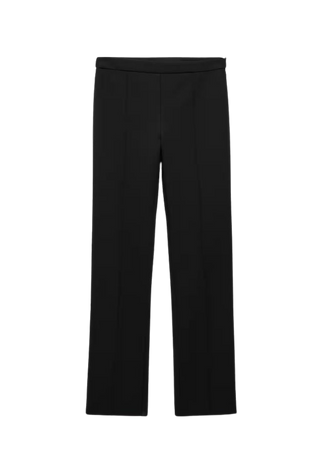 Seam-detail straight-fit trousers - Women | Mango USA