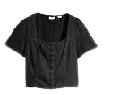 Pascale Short Sleeve Blouse - Black | Levi's® US