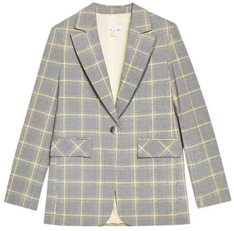 Windowpane Check Suit Jacket | Topshop grey