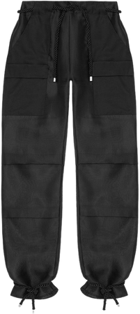 Organza Cargo Trousers - Black | Manière De Voir USA