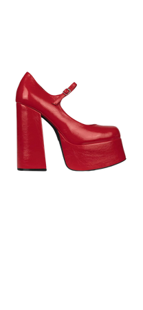 Jeffery Campbell red platform heels