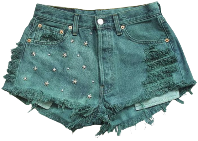 Green Shorts with Stars