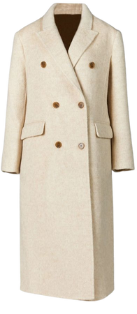 Buttoned Vest-Inside Wool Coat - Creative Essentials