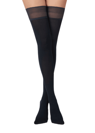 Opaque soft touch Thigh-Highs - Calzedonia