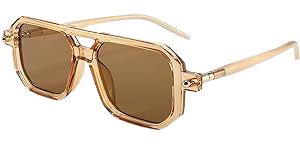 Amazon.com: FEISEDY Vintage Square 70s Flat Aviator Sunglasses Women Men Classic Retro Stylish Frame UV400 Sunglasses B2622 : Clothing, Shoes & Jewelry