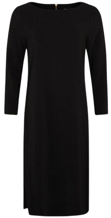 Compact Stretch Viscose Sleeved Clean Midi Dress | Karen Millen