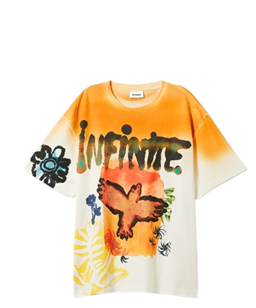Now Oversized Print T-Shirt - Infinite - Weekday WW