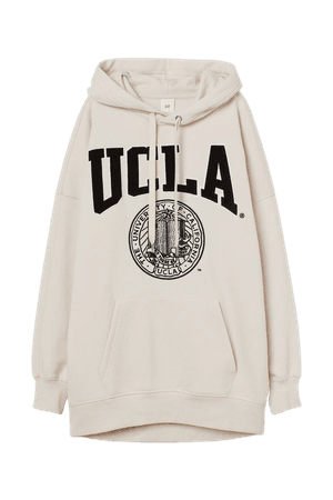 Oversized Hoodie - Cream/UCLA - Ladies | H&M US