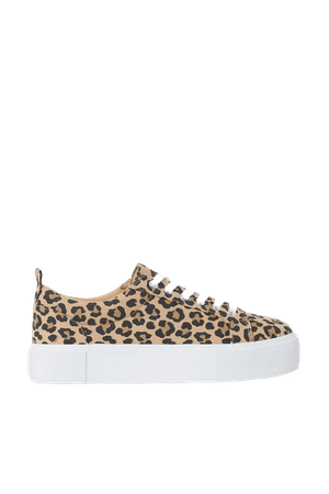 Platform Sneakers - Beige/leopard print - Ladies | H&M US