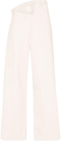 Paris Georgia Gala Asymmetric wide-leg Jeans - Farfetch