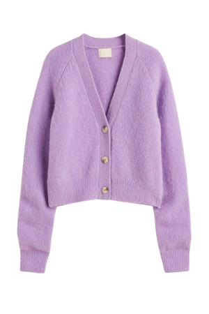 Wool-blend Cardigan - Purple - Ladies | H&M US