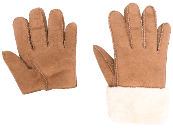 Parajumpers Shearling logo-plaque Gloves - Farfetch