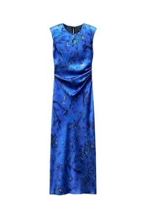 SATIN EFFECT PRINT DRESS - Multicolored | ZARA United States