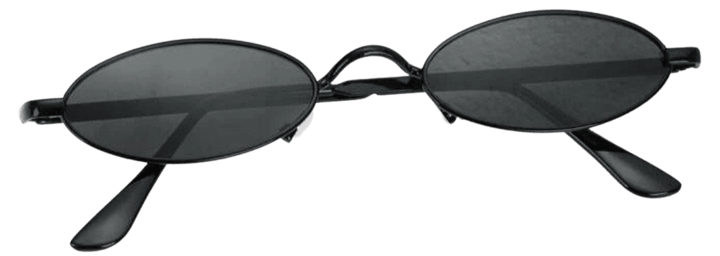 romwe shein black round oval small sunglasses