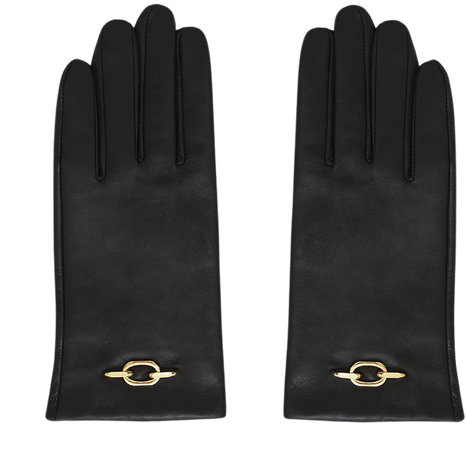 ANINE BING Signature Link Gloves - Black