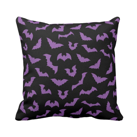 Purple Bat Pillow
