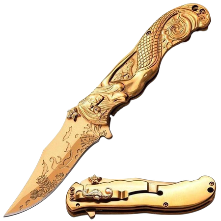 Gold knife