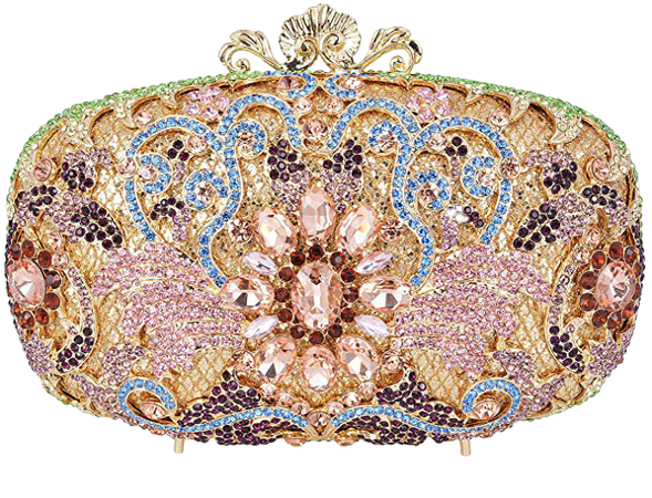 Luxury Crystal Clutch for Women Rhinestone Evening Bag: Handbags: Amazon.com
