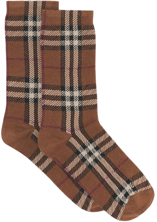 Burberry check-pattern Socks - Farfetch