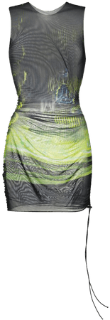 Louisa Ballou Sheer Ruched Mini Dress - Farfetch