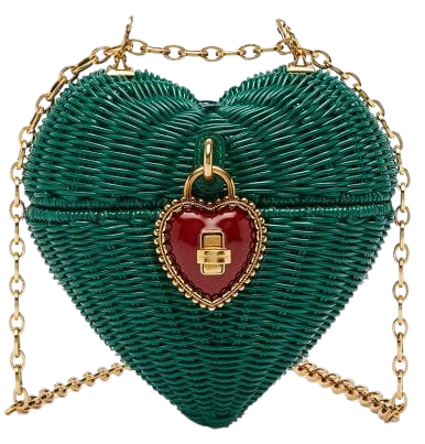 Dolce & Gabbana heart box wicker bag - FARFETCH