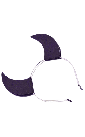 Black Glitter Dainty Devil Horns Headband | PrettyLittleThing USA
