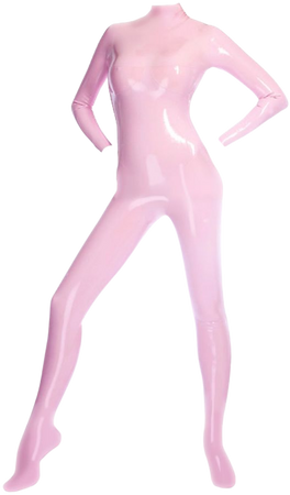 Pink latex jumpsuit