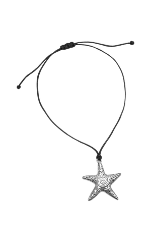 Cord necklace with star pendant - pull&bear
