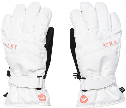 ski gloves Roxy Mouna Solid - WBB0/Bright White - Snowboard shop, skateshop - snowboard-online.eu