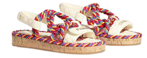 chanel rainbow cord sandals - Google Search